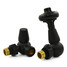 T-TRV-020-CR-SB-ALT02 - Flatford Traditional TRV Corner Satin Black Thermostatic Radiator Valves With Sleeves T-TRV-020-CR-SB-ALT02 - Flatford Traditional TRV Corner Satin Black Thermostatic Radiator Valves With Sleeves